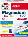 Queisser Pharma GmbH & Co. KG Doppelherz Magnesium 500+B12+D3 Depot Direct Pell. 20