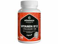 Vitamaze GmbH Vitamin B12 1000 µg hochdos.+B9+B6 vegan Tabletten 180 St 13834758_DBA