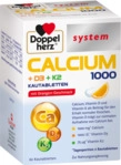 Queisser Pharma GmbH & Co. KG Doppelherz Calcium 1000+D3+K2 system Kautabletten 60 St