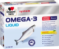 Queisser Pharma GmbH & Co. KG Doppelherz Omega-3 Liquid system 3X150 ml 16382707_DBA