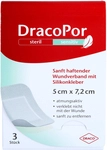 Dr. Ausb&uuml;ttel GmbH & Co. KG Dracopor sensitiv 5x7,2 cm steril m.Silikonkleber 3 St