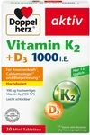 Queisser Pharma GmbH & Co. KG Doppelherz Vitamin K2+D3 1000 I.e. Tabletten 30 St