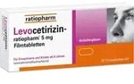 ratiopharm GmbH LEVOCETIRIZIN-ratiopharm 5 mg Filmtabletten 100 St 15197758_DBA