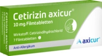 axicorp Pharma GmbH Cetirizin axicur 10 mg Filmtabletten 7 St 14293483_DBA