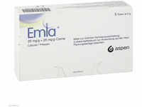 Aspen Germany GmbH Emla 25 mg/g + 25 mg/g Creme + 12 Tegaderm Pfl. 5X5 g 13231356_DBA