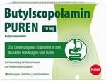 PUREN Pharma GmbH & Co. KG Butylscopolamin Puren 10 mg &uuml;berzogene Tab. 20 St