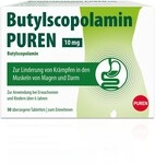 PUREN Pharma GmbH & Co. KG Butylscopolamin Puren 10 mg &uuml;berzogene Tab. 50 St