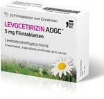 Zentiva Pharma GmbH Levocetirizin Adgc 5 mg Filmtabletten 20 St 18082932_DBA