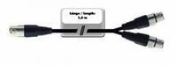OMNITRONIC Kabel AC-18 XLR(M)/2x XLR(F), 1,5m