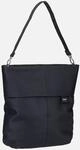 zwei - Mademoiselle M140 Nubuk/Black - Hobo Bag , 12 l
