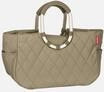 reisenthel - loopshopper M frame Frame Rhombus Olive - Einkaufskorb , 12 l