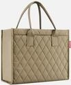 reisenthel - Daily Shopper Business Rhombus Olive - Tote Bag , 14 l