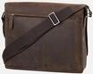 Strellson - Richmond Messenger LH Dark Brown - Messenger Bag , 10.9 l