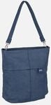 zwei - Mademoiselle M12 Nubuk/Blue - Hobo Bag , 7 l