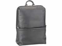 Mandarina Duck Mellow Leather Squared Backpack FZT38 in Schwarz (9.4 Liter),