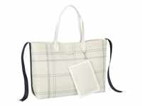 Tommy Hilfiger Iconic Tommy Tote Check PF22 in Feather White Check (23.4...