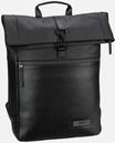 Jost - Stockholm Courier Black - Rolltop Rucksack , 13.2 l