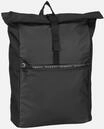 Bugatti - Blanc DeLight Backpack with Rolltop Schwarz - Rolltop Rucksack , 17.3 l