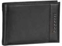 Bugatti Nome Horizontal Wallet with Flap II in Schwarz (0.3 Liter), Geldbörse