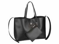 Tommy Hilfiger Iconic Tommy Tote Solid PSP23 in Black (20.4 Liter), Shopper