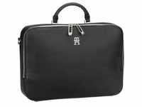 Tommy Hilfiger TH Emblem Laptop Bag PF23 in Black (6.6 Liter), Aktentasche