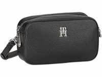 Tommy Hilfiger TH Emblem Camera Bag in Schwarz (2 Liter), Umhängetasche