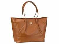 Tommy Hilfiger Crest Leather Tote FA23 in Tan (16.4 Liter), Shopper