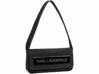 Karl Lagerfeld K/Essential K MD Flap SHB Suede in Schwarz (1.5 Liter),