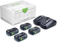 Zubeh&ouml;r Festool Energie Set SYS 18V 4xTBX4/TCL6 DUO