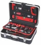Tixit - Werkzeugkoffer Elektriker 137tlg &ndash; Aluminium Koffer und VDE gepr&uuml;ftes