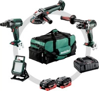 Metabo 685209000, Metabo Akku Maschinen Combo Set Schrauber Schleifer Strahler 4.3.2
