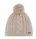Eisb&auml;r Strickm&uuml;tze (Pompon) Afra Damen - brushed silber - 1 St&uuml;ck