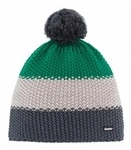 Eisb&auml;r Winterm&uuml;tze (Bommel) Star Pompon RL gr&uuml;n/cremeweiss/grau
