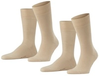 Falke Tagessocke Crew Swing sandbraun Herren - 2 Paar