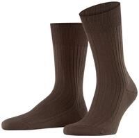 Falke Tagessocke Crew Bristol Pure (hochwertige Schurwolle) dunkelbraun Herren - 1