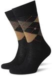Burlington Tagessocke Preston (weiche Materialqualit&auml;t) schwarz/braun Herren - 1