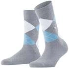Burlington Tagessocke Queen (Argyle-Muster) hellgrau/blau Damen - 1 Paar