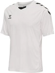 hummel Sport-Tshirt hmlCORE XK Poly Jersey (robuster Doppelstrick) Kurzarm weiss