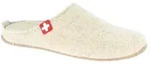 Living Kitzb&uuml;hel Hausschuhe Filzpantoffel (70% Wolle) Schweizer Kreuz camelbraun