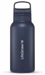 LifeStraw Trinkflasche Go Series Stainless Steel mit Wasserfilter, Verschluss...