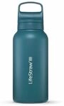 LifeStraw Trinkflasche Go Series Stainless Steel mit Wasserfilter, Verschluss...