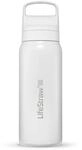 LifeStraw Trinkflasche Go Series Stainless Steel mit Wasserfilter, Verschluss mit