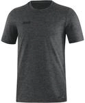 JAKO Sport/Freizeit Tshirt Premium Basics (Polyester-Stretch-Jersey) dunkelgrau