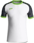 JAKO Sport-Tshirt Trikot Iconic (Polyester-Interlock) weiss/schwarz/gr&uuml;n Kinder