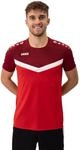 JAKO Sport-Tshirt Iconic (Polyester-Micro-Mesh) rot/weinrot Herren