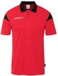 uhlsport Sport-Polo Squad 27 (100% rec. Polyester) rot/schwarz Kinder