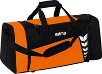 Erima 7232306-M, Erima Sporttasche Six Wings (Gr&ouml;&szlig;e M - 49,5 Liter) orange/schwarz