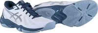 Asics 1071A093-102-7, Asics Hallen-Indoorschuhe Blade FF weiss/indigoblau Herren,