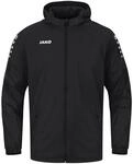 JAKO Allwetterjacke Team 2.0 (100% Polyester, wasserabweisendes Obermaterial) schwarz
