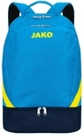 JAKO Rucksack Iconic mit Bodenfach blau/marineblau/neongelb